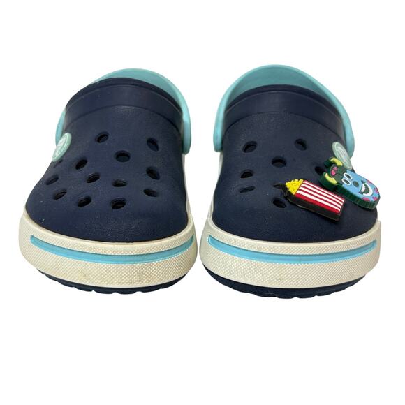 Crocs Crocband Clogs Blue Slip on Shoe‎ Water Shoe Waterproof sz 8/9 Kids - Picture 5 of 9